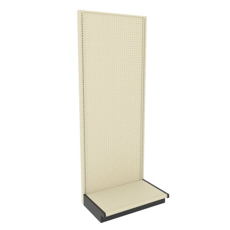 Lozier Gondola Wall Display Starter, Platinum Off-White, 36W x 96H x 22D P392U-ST